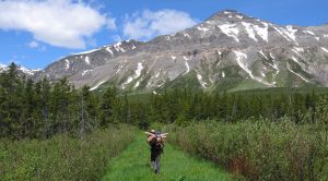 A researcher heads into Glacier National Park's backcountry - NPS, Melissa Sladek